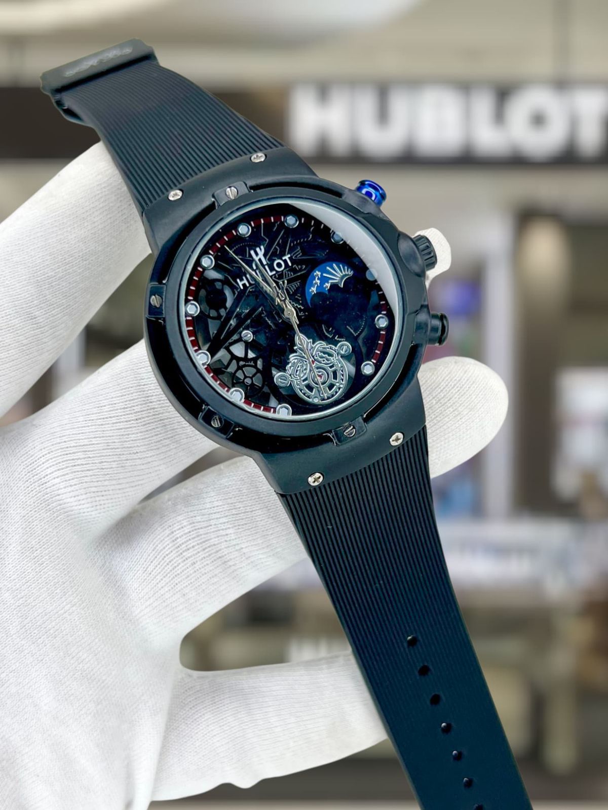 Hublot Automatic Skeleton Watch – Luxury Sport Edition