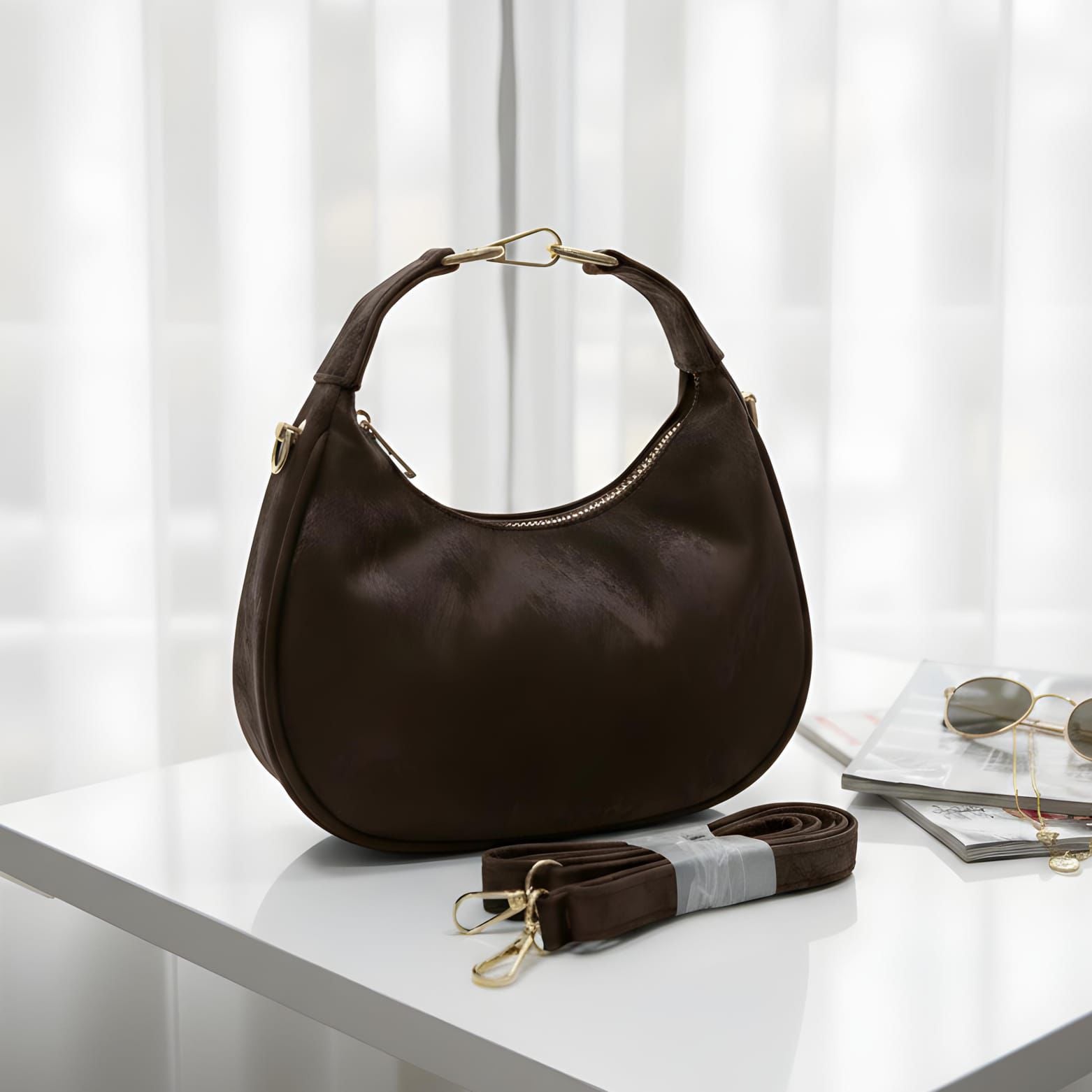 Elegant Beige Shoulder Bag