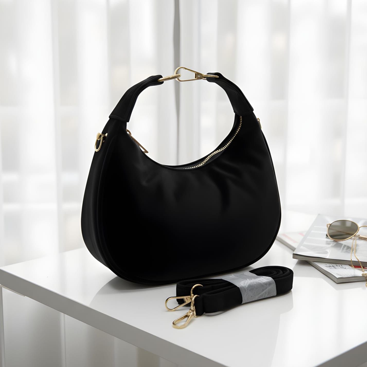 Elegant Beige Shoulder Bag