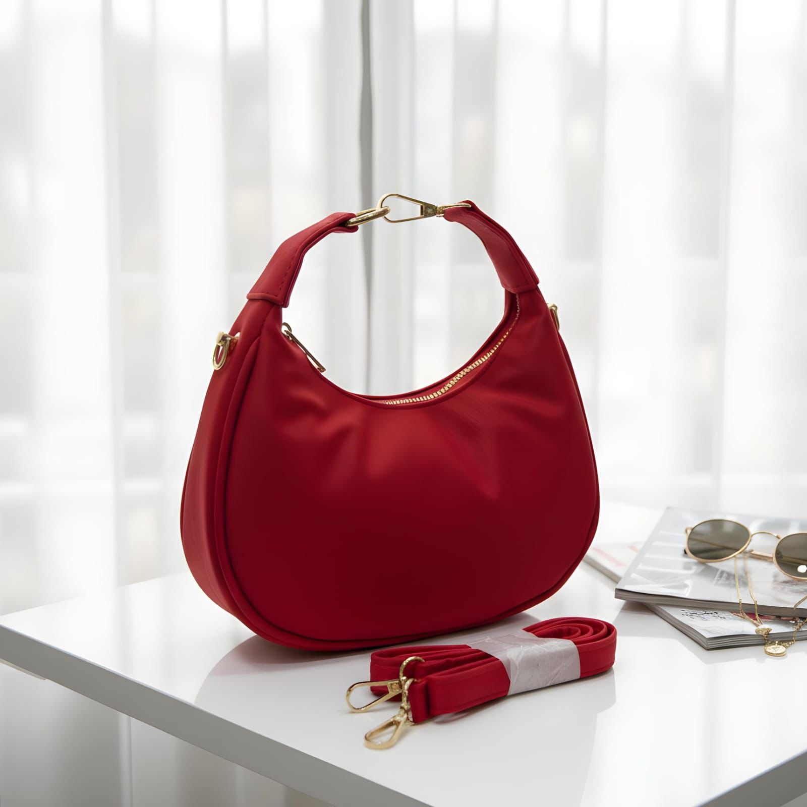 Elegant Beige Shoulder Bag