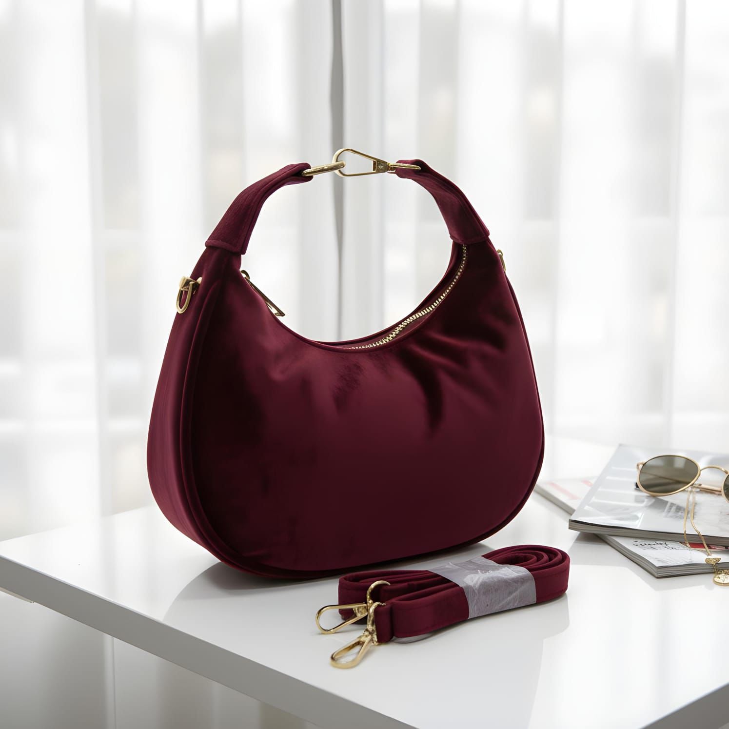 Elegant Beige Shoulder Bag