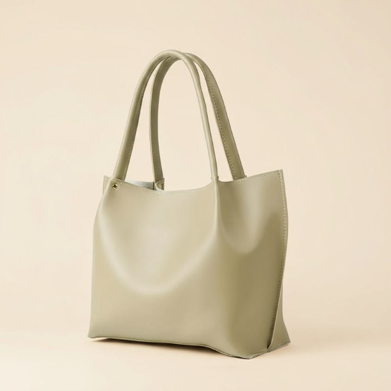 Amoura Beige Tote Bag – Elegant Vegan Leather Handbag